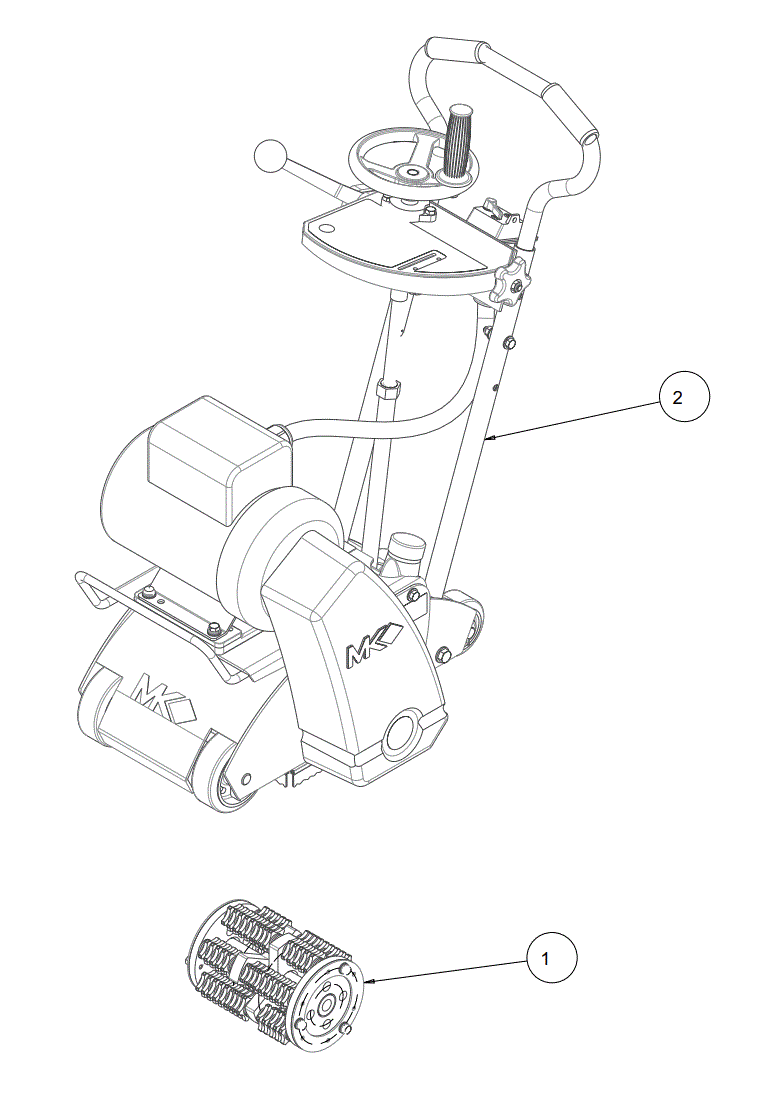 Section 02 Diagram and Parts List for SG-5  MK Diamond Grinder